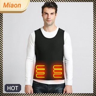 [miaon.th] เสื้อกั๊กทําความร้อนไฟฟ้า USB 3 โซน สําหรับเล่นกีฬา เดินป่า