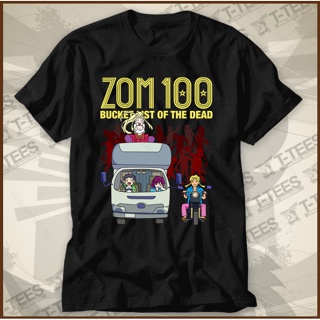 Cool Zom 100: เสื้อยืดคอสเพลย์ แขนสั้น พิมพ์ลายอนิเมะ Bucket List of the Dead Akira Shizuka แฟชั่นสําหรับผู้ชาย และผู้หญิง