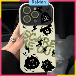  เคสโทรศัพท์มือถือนิ่ม ลายลูกสุนัขผี หน้าต่าง ขนาดใหญ่ สําหรับ apple iphone 14promax 13 12 11 Xs Xr 14Promax 14plus 13 12pro 11 pro max Xr Xs max 7 8 Plus 13 pro max 13 12pro 11promax