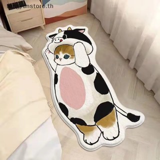 Yunstore พรมปูพื้น กันลื่น ลายการ์ตูนแมวน่ารัก 1 ชิ้น