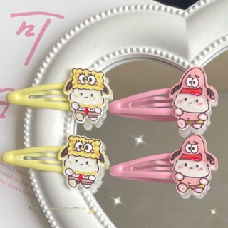 Puppy Sponge Series BB Clip Girl New Fashion Cartoon Cute Ins Sweet Girl Cartoon Big Star Bang Edge Clip Headwear