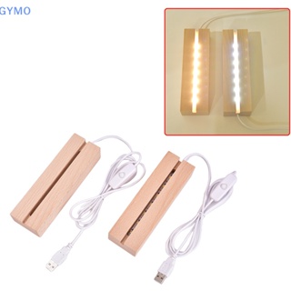 [cxGYMO] ฐานโคมไฟกลางคืน Led 3D สายเคเบิล USB HDY