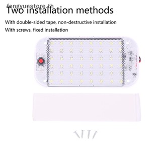 Yunstore ไฟอ่านหนังสือ LED 12v-60v แบบบางพิเศษ สําหรับติดตกแต่งภายในรถยนต์ รถบรรทุก ห้องโดยสาร