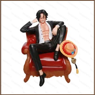 ฟิกเกอร์ One Piece Ace Suit Action Figure Sofa ของเล่นสําหรับเด็ก ตกแต่งบ้าน เก็บสะสม