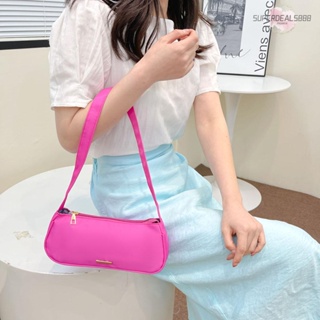 [SuperDeals888.th] กระเป๋าถือ กระเป๋าสะพายไหล่ ผ้าไนล่อน สีพื้น แฟชั่นสําหรับสตรี