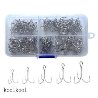 Kool ตะขอตกปลา เหล็กคาร์บอน ทรงกลม สําหรับตกปลาน้ําเค็ม