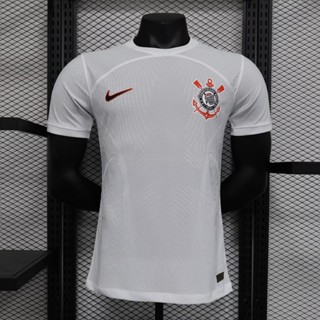 เสื้อกีฬาแขนสั้น ลายทีมชาติฟุตบอล Corinthians 2023-24 ชุดเหย้า ไซซ์ S-2XL 23-24