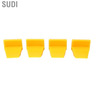 Sudi 4pcs Tyre Changer Clamping Jaw Protector Plastic Yellow Wheel Rim Guard for Tire Changers Automobiles