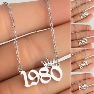 [lucky] สร้อยคอสเตนเลส 1980-1999 เครื่องประดับ สําหรับผู้หญิง