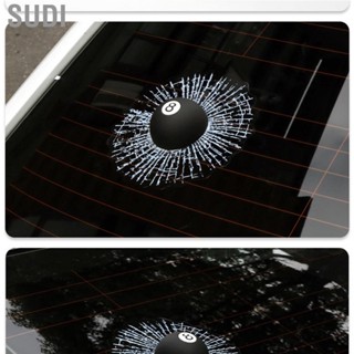 Sudi Ball Hits Car Window  Decorative PVC EVA Verisimilitude Stereo for Auto