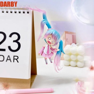 Darby Q Version พวงกุญแจ ตุ๊กตาฟิกเกอร์ PVC อนิเมะนักร้องเสมือนจริง ของขวัญสําหรับเด็ก