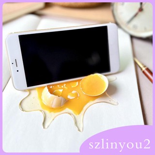 [szlinyou2] ขาตั้งโทรศัพท์มือถือ รูปไข่หัก สําหรับตกแต่ง