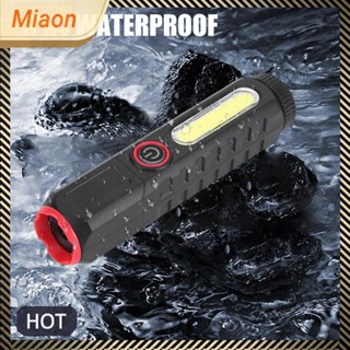 [miaon.th] ไฟฉาย XPE USB 1200mAh COB LED แบบคลิปหนีบ ซูมได้