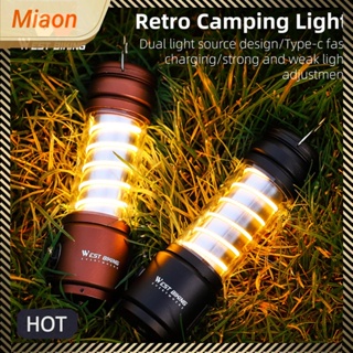 [miaon.th] West BIKING โคมไฟ LED 400LM 2200mAh กันน้ํา ชาร์จ USB สําหรับตั้งแคมป์