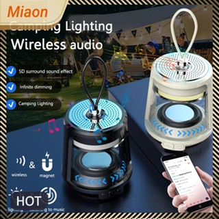 [miaon.th] ลําโพงบลูทูธ 1400mAh LED 110LM Type-C ชาร์จซ้ําได้ สําหรับตั้งแคมป์