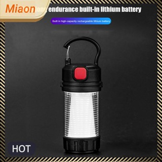 [miaon.th] โคมไฟตั้งแคมป์ USB Type-C 800mAh 5 โหมด พร้อมตะขอ ขนาดเล็ก แบบพกพา