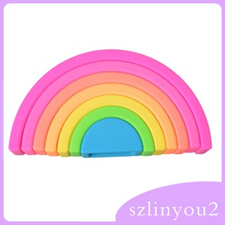 [szlinyou2] จิ๊กซอว์ไม้ปริศนา สีรุ้ง ของเล่นเสริมการเรียนรู้ สําหรับเด็กอนุบาล 7 ชิ้น