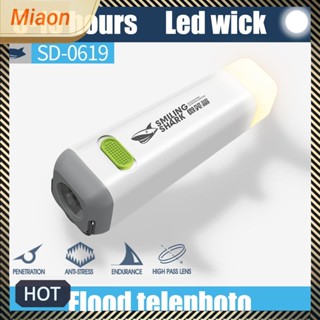 [miaon.th] ไฟฉาย LED 1200mAh กันน้ํา ชาร์จ USB 300LM สําหรับเดินป่า และสวน