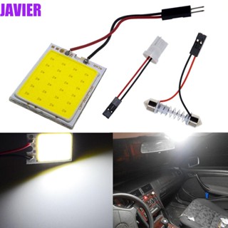 Javier หลอดไฟสัญญาณ LED COB 31 มม. 36 มม. 39 มม. T10 สว่างมาก สําหรับติดป้ายทะเบียนรถยนต์ 1 ชิ้น