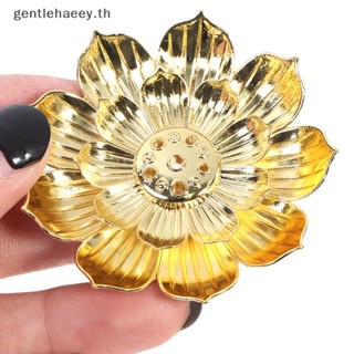 Gg ฐานวางธูป รูปดอกบัว สีทอง