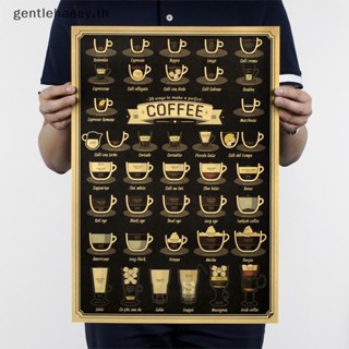 Gg โปสเตอร์ รูปแก้วกาแฟ สไตล์วินเทจย้อนยุค สําหรับตกแต่งผนัง ห้องครัว บาร์