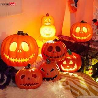 ฮาโลวีนโคมไฟฟักทองขนาดใหญ่ Openwork Luminous Jack-o-Lantern อีสเตอร์ฮาโลวีน Jack-o-Lantern เครื่องประดับตกแต่งฮาโลวีน homelove