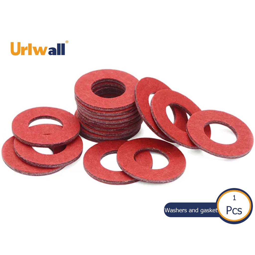 Urlwall M2.5 M3 M5 M6 M8 M10 สีแดงเหล็กเส้นใยกระดาษฉนวนแบนเครื่องซักผ้าฉนวนกันความร้อนปะเก็นธรรมดา P