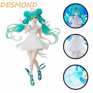 Desmond ฟิกเกอร์ PVC รูปปั้นมังงะ Hatsune Miku Two-Dimensional Virtual Idol Singer ครบรอบ 15 ปี ของเล่นสําหรับเด็ก