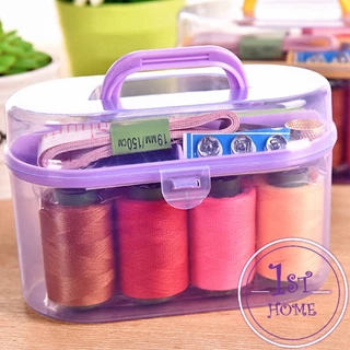 DIY อุปกรณ์เย็บผ้า ด้าย เข็ม ครบเซ็ท ขนาดพกพา คละสี Sewing set