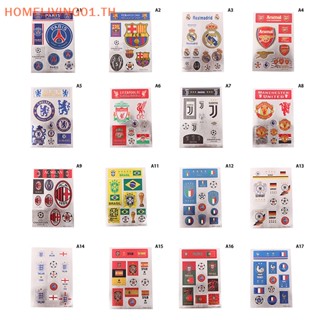 Onehome สติกเกอร์เลเซอร์ ลายทีมชาติฟุตบอล Real Madrid Manchester United Juventus Barcelona Liverpool Germany France ขนาด A4 สําหรับติดตกแต่ง