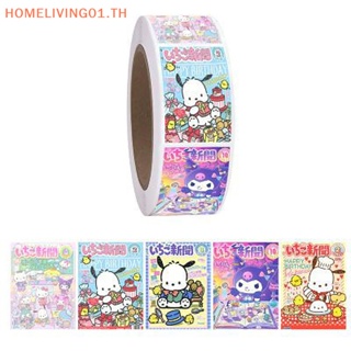 SANRIO Onehome สติกเกอร์ฉลากซีลบรรจุภัณฑ์ ลายอนิเมะ Kulomi Hello Kitty 500 ชิ้น ต่อม้วน