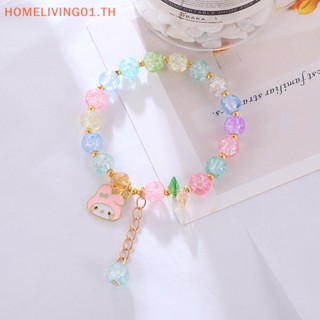 SANRIO Onehome สร้อยข้อมือคริสตัล เครื่องประดับ สไตล์เกาหลี สําหรับแฟนสาว