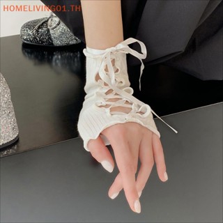 Onehome ถุงมือแขนลูกไม้ แต่งระบาย สไตล์โลลิต้า โกธิค สําหรับผู้หญิง DIY 1 คู่