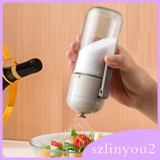 [szlinyou2] เครื่องจ่ายเกลือ พริกไทย แบบแก้วใส เติมได้ สําหรับตั้งแคมป์