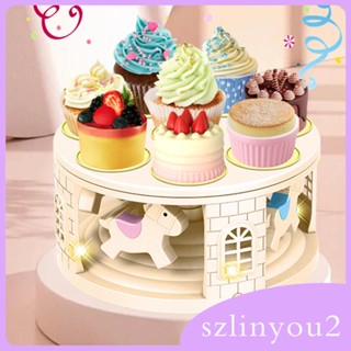 [szlinyou2] ถาดวางคัพเค้ก คุกกี้ 8 ถาด สําหรับงานเลี้ยงวันเกิด