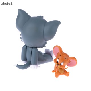 [zhuju1] โมเดลฟิกเกอร์การ์ตูน Tom and Jerry Kawaii Blind Box ของเล่นสําหรับเด็ก