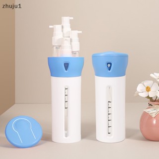 [zhuju1] ขวดเปล่า 4 In 1 เติมได้ กันรั่ว สําหรับใส่สบู่ เจลอาบน้ํา เหมาะกับการเดินทาง