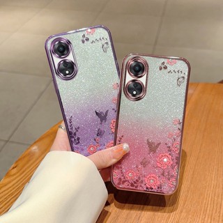 เคสโทรศัพท์มือถือแบบนิ่ม กันกระแทก กันรอยกล้อง ลายกลิตเตอร์ หรูหรา สําหรับ OPPO A98 A78 5G A58 4G OPO A77 A77S A57 A56 A55 A54 A17 A17K A16 A16K A15 A15S A12 A7 A5S A5 A9 2020