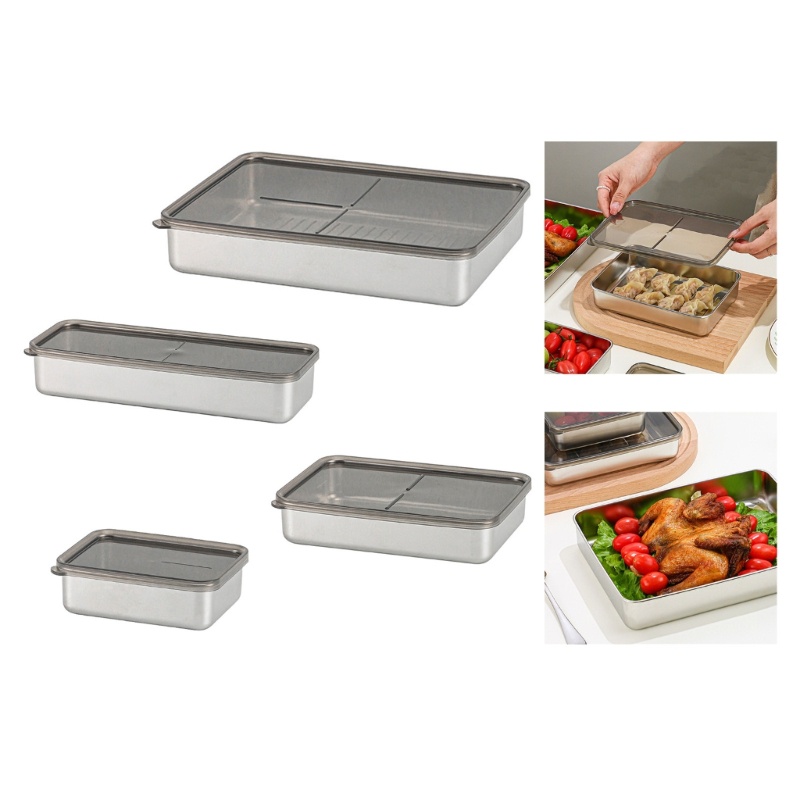 HIk Meal Prep Container Reusable Stackable Salad Box เครื่องล้างจาน Safe Bentos Box