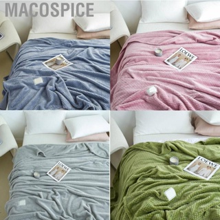 Macospice Cooling   Fleece Lattice Jacquard Summer Cold Single Nap for Sofa Bed Office