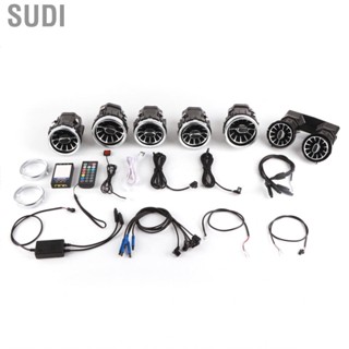 Sudi Front Rear Air Vent Ambient Light  Turbine Kit 64 Color APP  for Mercedes‑Benz C-Class W205 Car Accessories