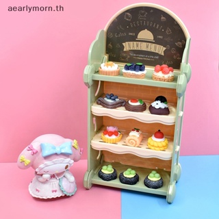 Aa โมเดลเค้ก ขนมหวานจําลอง ขนาดเล็ก DIY สําหรับตกแต่งบ้านตุ๊กตา 10 ชิ้น