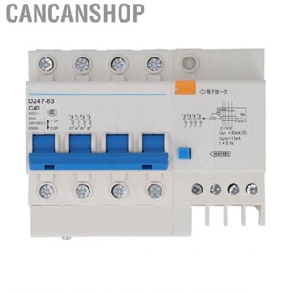 Cancanshop 4P Circuit Breaker 40A DIN Rail Mounted 6000A Breaking