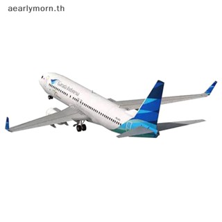 Aa โมเดลเครื่องบินกระดาษ 3D 1:100 Boeing 737-800 แฮนด์เมด DIY TH