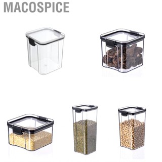 Macospice Grains Storage Box Transparent Sealed PET Silicone  Containers for Kitchen Snacks  Nut