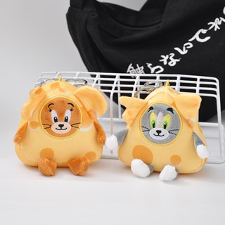 พวงกุญแจ จี้ตุ๊กตาการ์ตูนหนู และแมว Tom &amp; Jerry เหมาะกับของขวัญ สําหรับกระเป๋านักเรียน