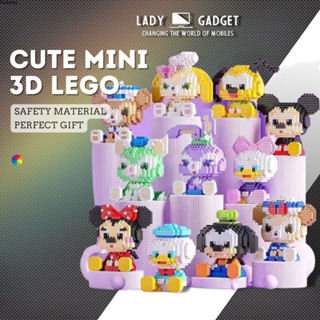 Diy Mini Building Block ตัวอักษรรุ่น Nano Block ของเล่นการ์ตูนการ์ตูนปริศนาการเชื่อมต่อบล็อกของเล่นของขวัญ Aube