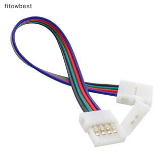 Fbth แถบเชื่อมต่อสายไฟ LED RGB 4pin 10 มม. สําหรับ 5050 SMD RGB QDD 1 ชิ้น