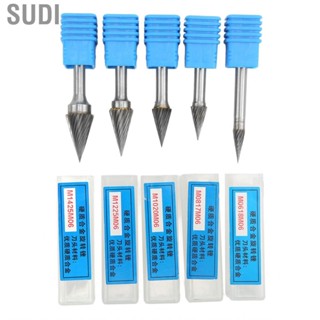 Sudi Carbide Burrs High Accuracy Temperature Resistant Professional Rotary Files Single Cut Sturdy for Polishing Carving