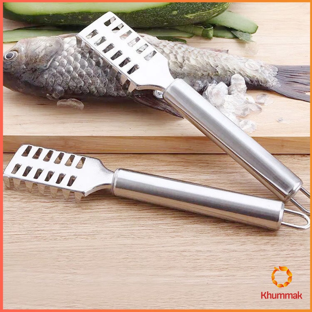 Khummak ที่ขูดเกล็ดปลา ที่ขอดเกล็ด สแตนเลส เครื่องใช้ในครัว Fish scale scraper ราคา ถูกที่สุด ดีลบีเคเค แกลเลอรีภาพที่ 5